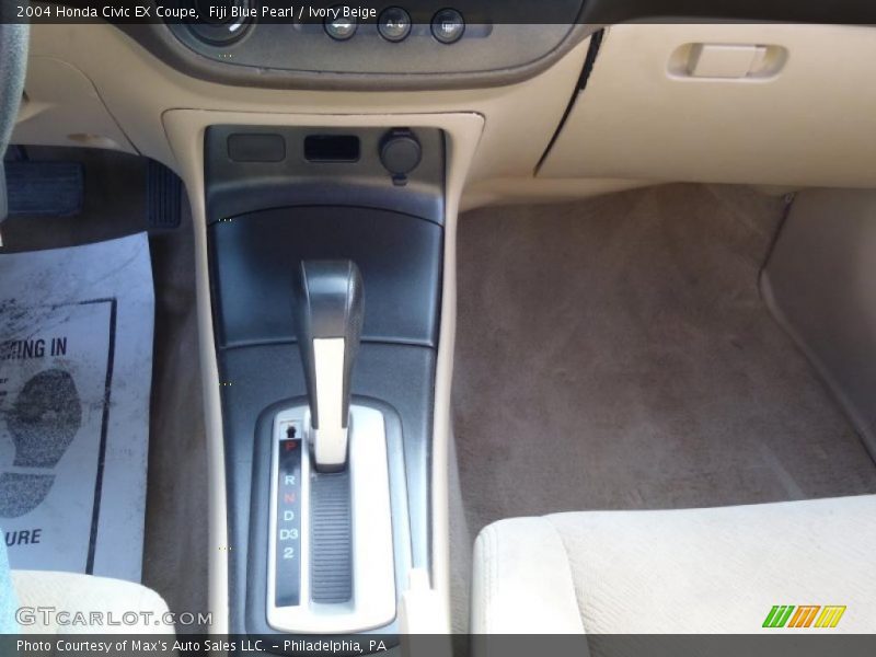 Fiji Blue Pearl / Ivory Beige 2004 Honda Civic EX Coupe