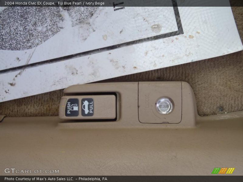 Fiji Blue Pearl / Ivory Beige 2004 Honda Civic EX Coupe