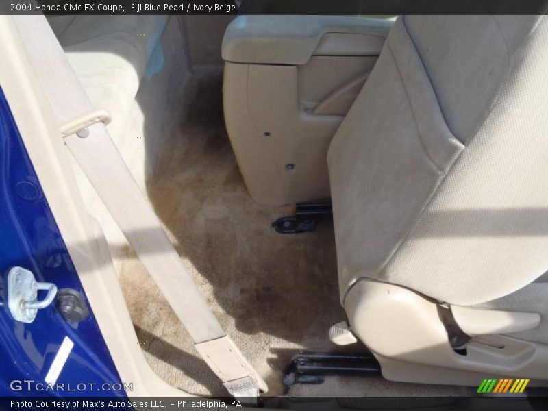 Fiji Blue Pearl / Ivory Beige 2004 Honda Civic EX Coupe