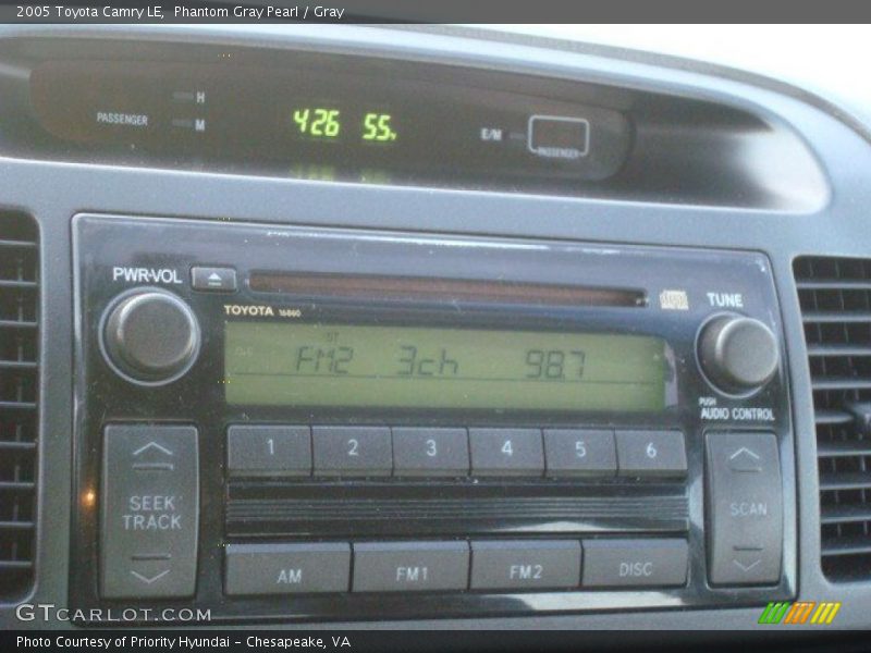 Phantom Gray Pearl / Gray 2005 Toyota Camry LE