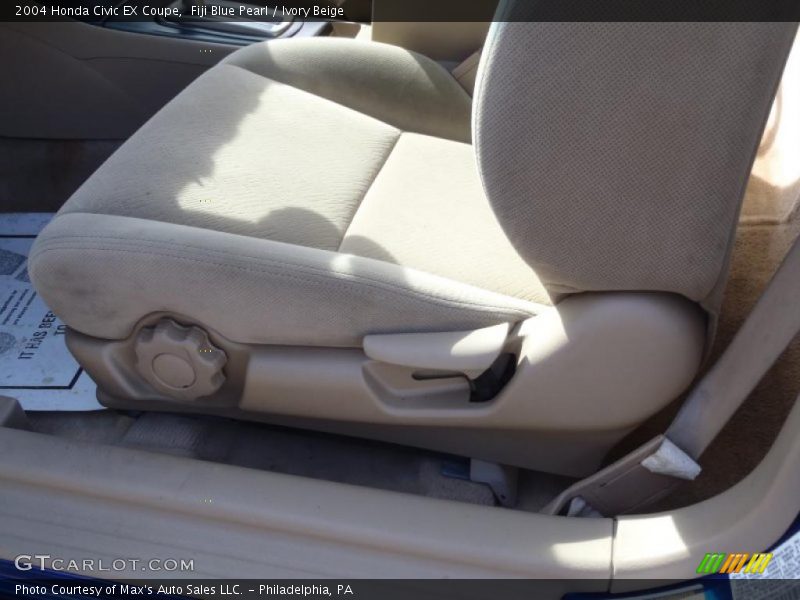 Fiji Blue Pearl / Ivory Beige 2004 Honda Civic EX Coupe