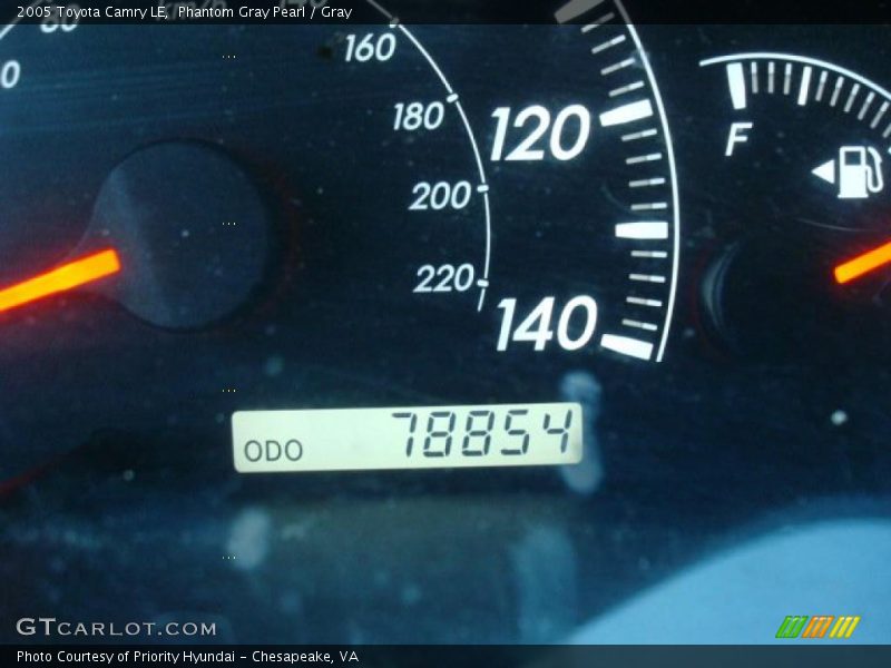 Phantom Gray Pearl / Gray 2005 Toyota Camry LE