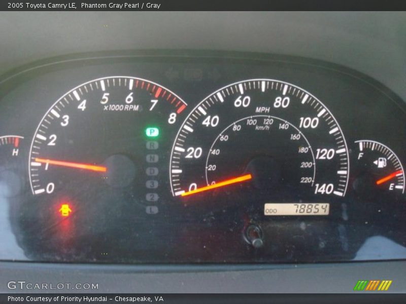 Phantom Gray Pearl / Gray 2005 Toyota Camry LE