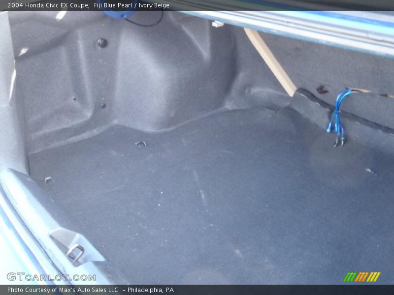 Fiji Blue Pearl / Ivory Beige 2004 Honda Civic EX Coupe