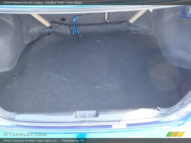 Fiji Blue Pearl / Ivory Beige 2004 Honda Civic EX Coupe