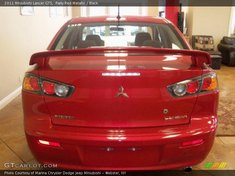 Rally Red Metallic / Black 2011 Mitsubishi Lancer GTS