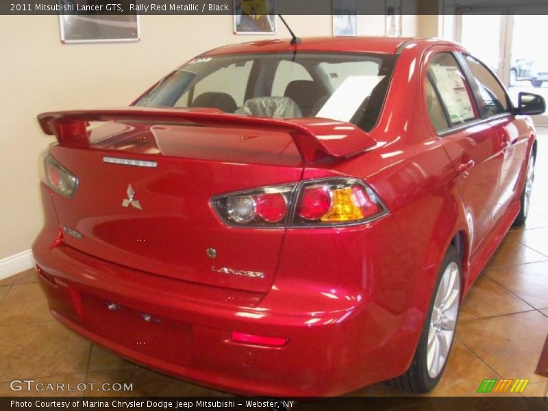 Rally Red Metallic / Black 2011 Mitsubishi Lancer GTS