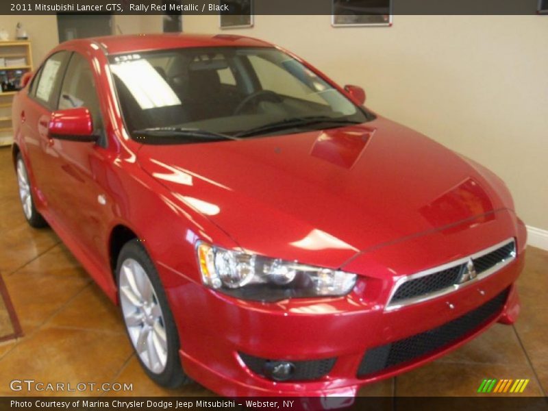 Rally Red Metallic / Black 2011 Mitsubishi Lancer GTS