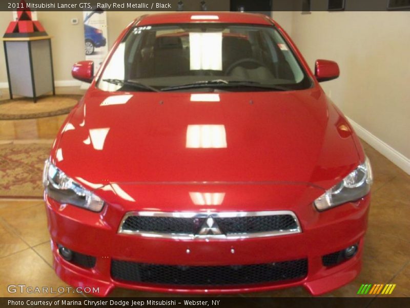 Rally Red Metallic / Black 2011 Mitsubishi Lancer GTS