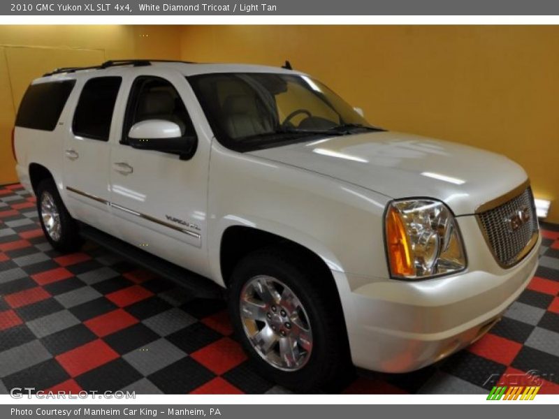 White Diamond Tricoat / Light Tan 2010 GMC Yukon XL SLT 4x4