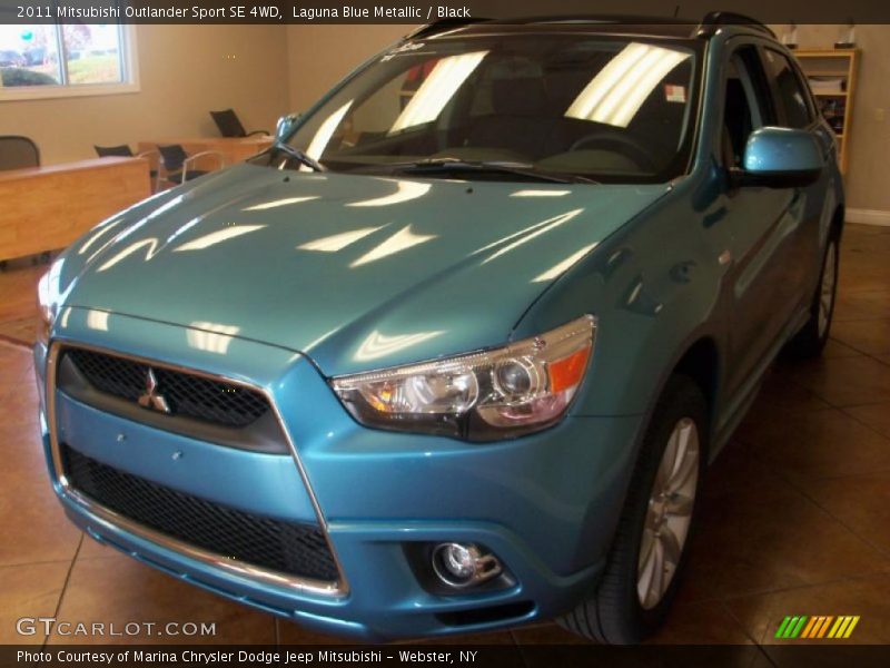 Laguna Blue Metallic / Black 2011 Mitsubishi Outlander Sport SE 4WD