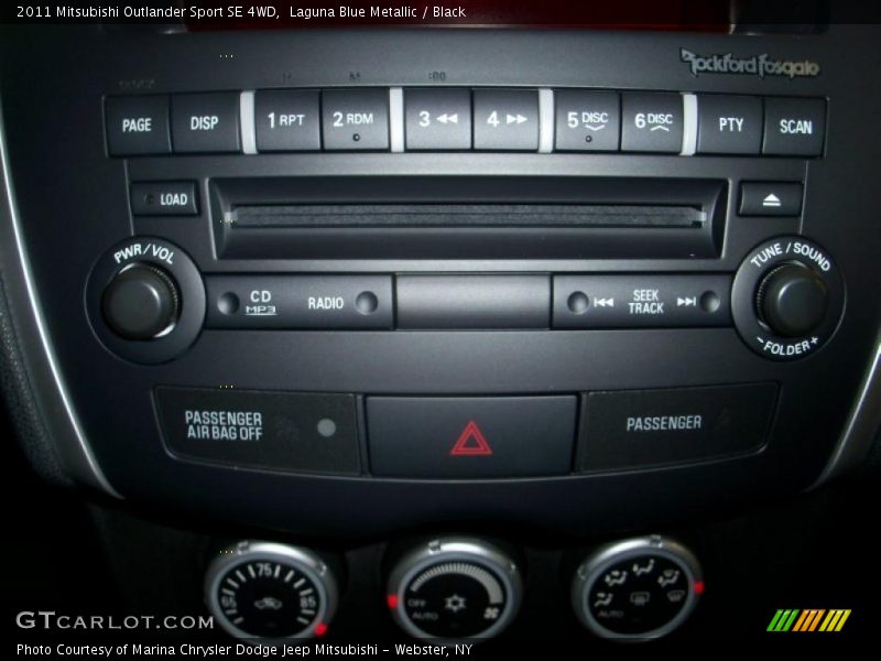 Laguna Blue Metallic / Black 2011 Mitsubishi Outlander Sport SE 4WD