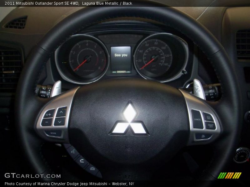 Laguna Blue Metallic / Black 2011 Mitsubishi Outlander Sport SE 4WD