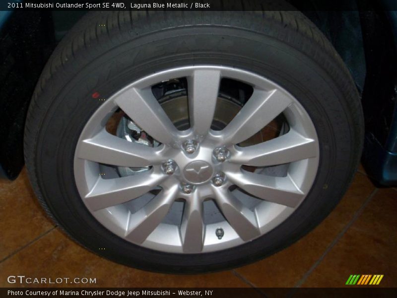 Laguna Blue Metallic / Black 2011 Mitsubishi Outlander Sport SE 4WD