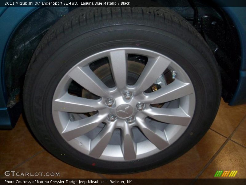 Laguna Blue Metallic / Black 2011 Mitsubishi Outlander Sport SE 4WD