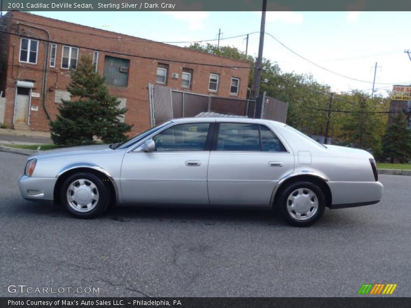 Sterling Silver / Dark Gray 2001 Cadillac DeVille Sedan
