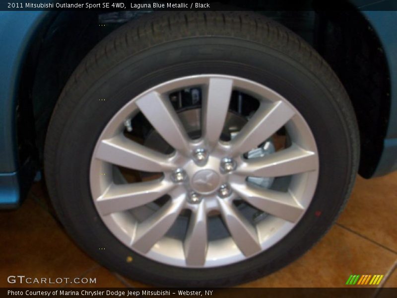 Laguna Blue Metallic / Black 2011 Mitsubishi Outlander Sport SE 4WD