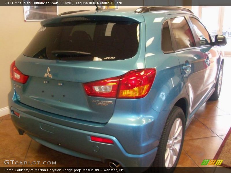 Laguna Blue Metallic / Black 2011 Mitsubishi Outlander Sport SE 4WD
