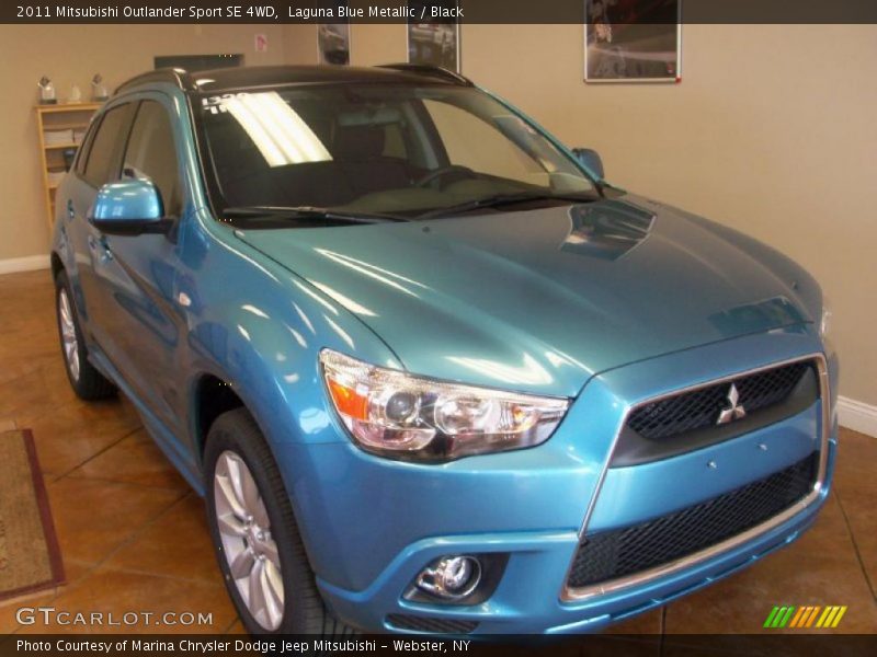 Laguna Blue Metallic / Black 2011 Mitsubishi Outlander Sport SE 4WD