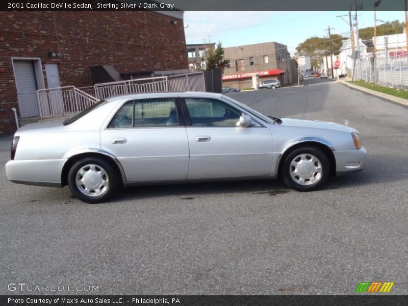 Sterling Silver / Dark Gray 2001 Cadillac DeVille Sedan