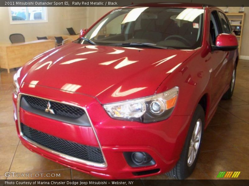 Rally Red Metallic / Black 2011 Mitsubishi Outlander Sport ES