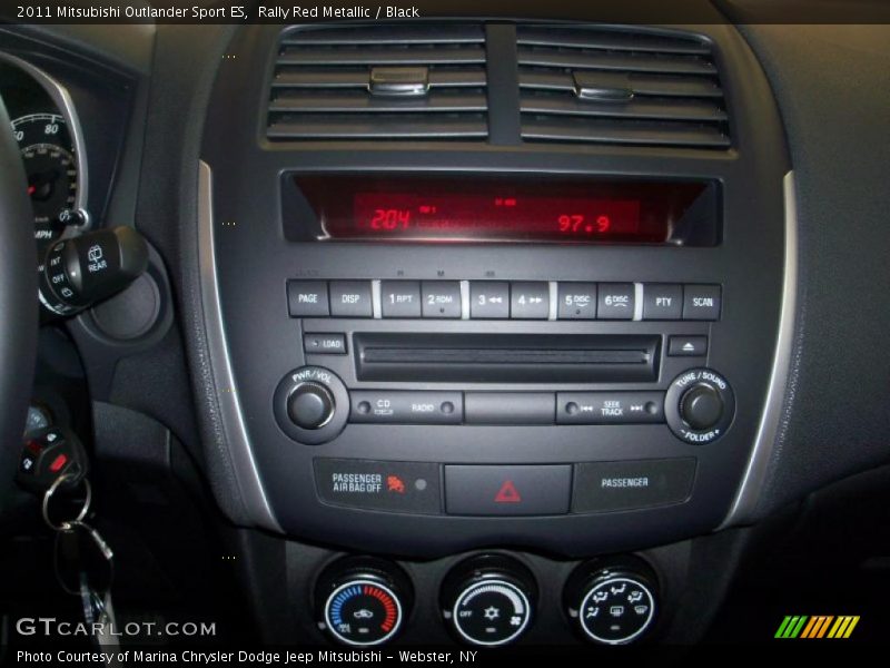 Rally Red Metallic / Black 2011 Mitsubishi Outlander Sport ES