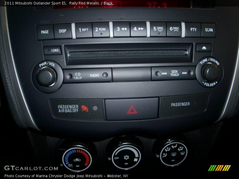 Rally Red Metallic / Black 2011 Mitsubishi Outlander Sport ES
