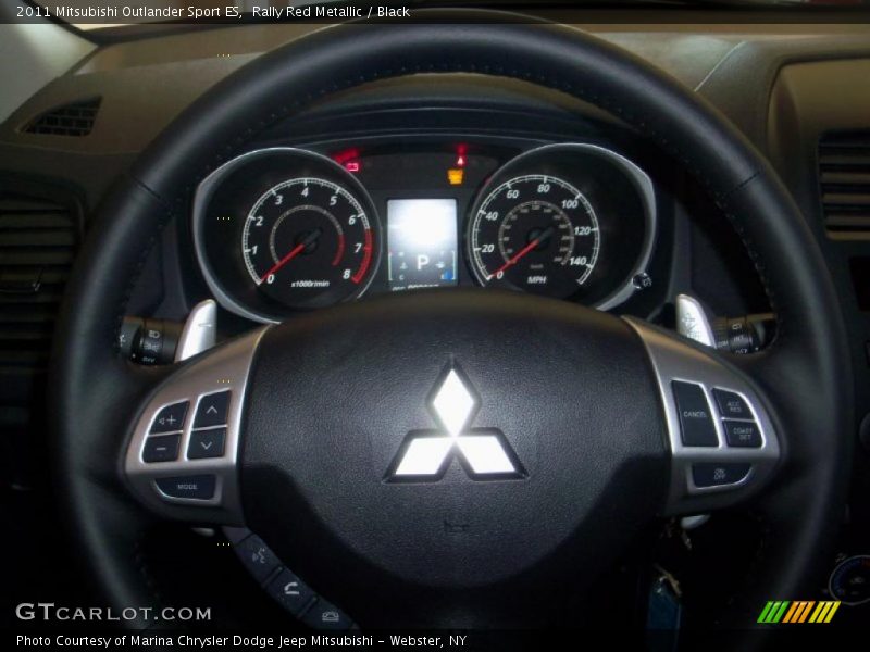 Rally Red Metallic / Black 2011 Mitsubishi Outlander Sport ES