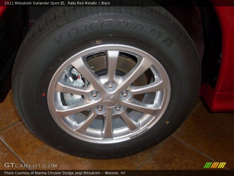 Rally Red Metallic / Black 2011 Mitsubishi Outlander Sport ES