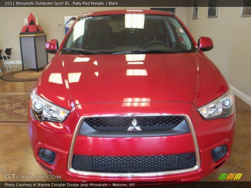 Rally Red Metallic / Black 2011 Mitsubishi Outlander Sport ES