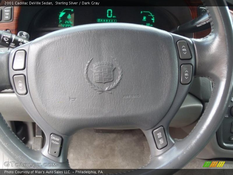 Sterling Silver / Dark Gray 2001 Cadillac DeVille Sedan