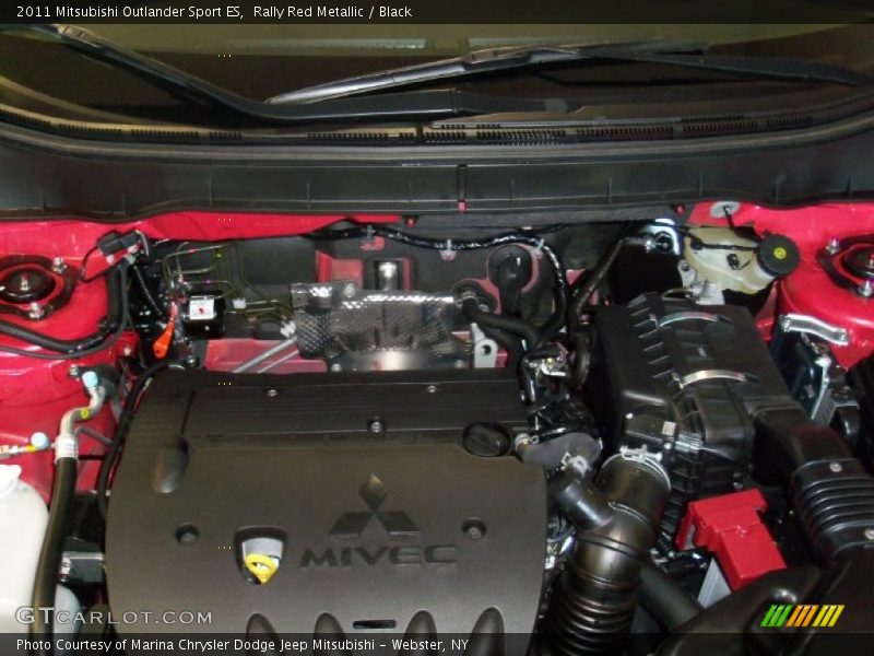 Rally Red Metallic / Black 2011 Mitsubishi Outlander Sport ES