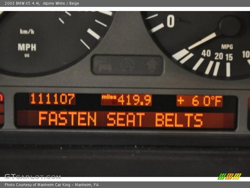 Alpine White / Beige 2003 BMW X5 4.4i