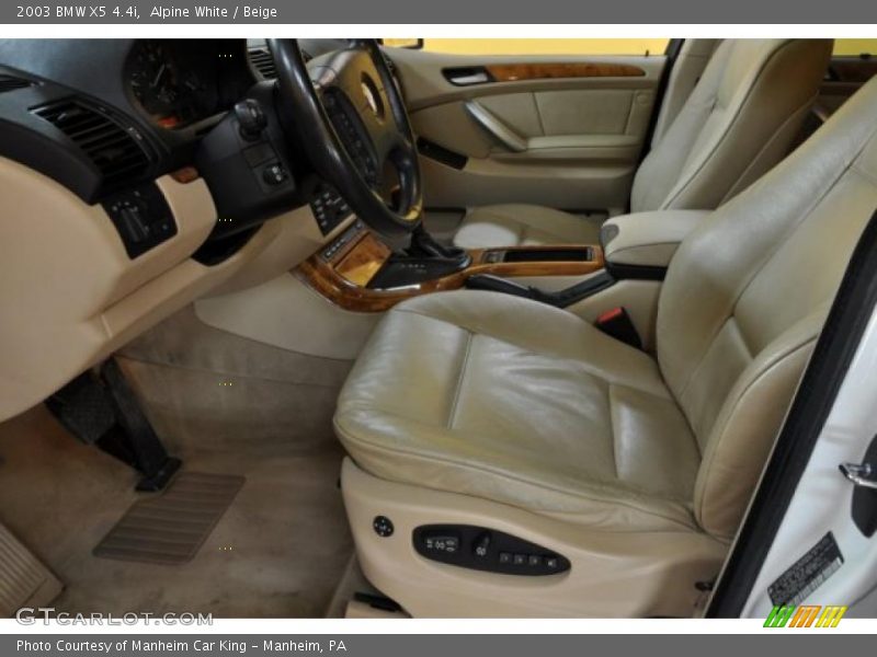Alpine White / Beige 2003 BMW X5 4.4i