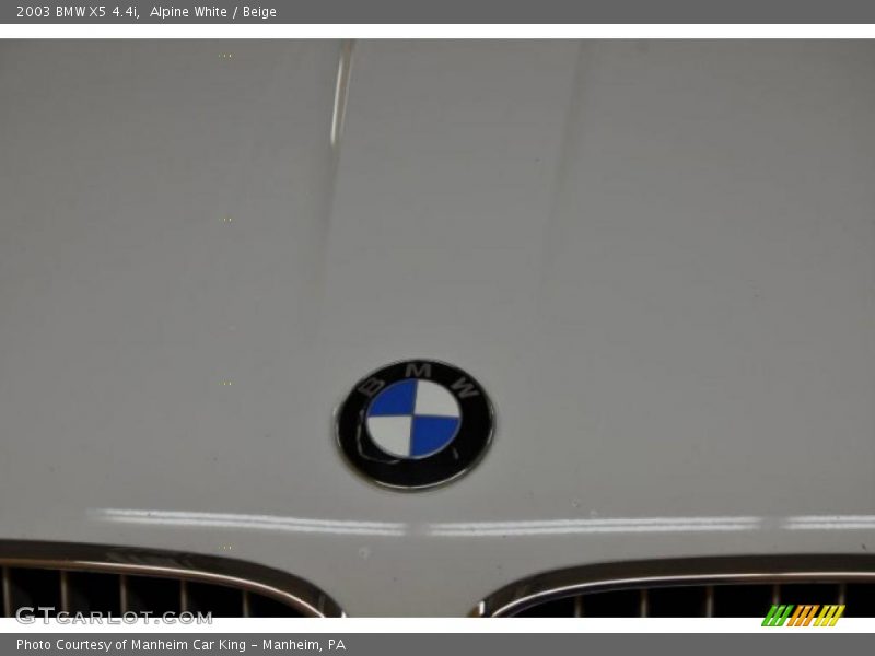 Alpine White / Beige 2003 BMW X5 4.4i