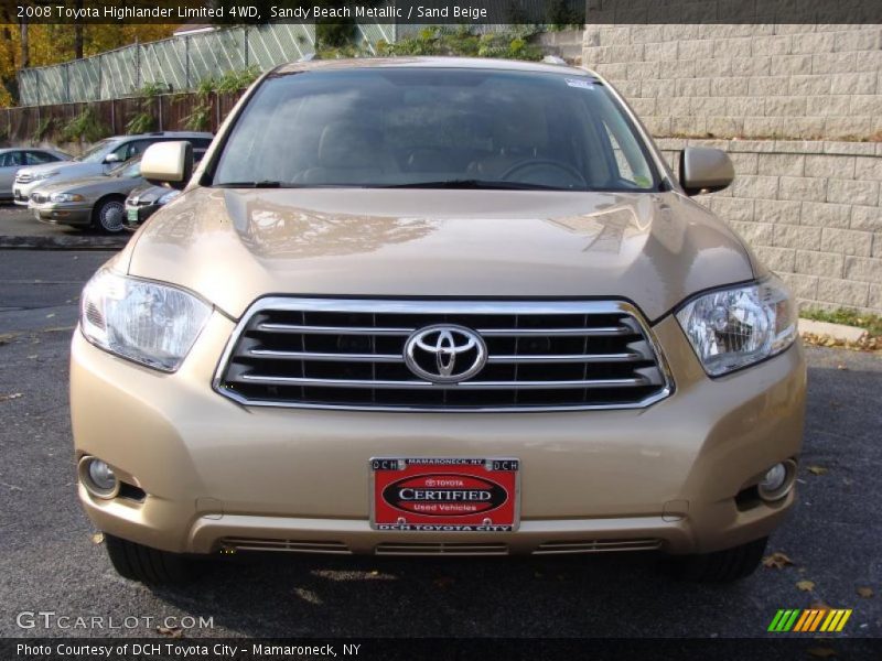Sandy Beach Metallic / Sand Beige 2008 Toyota Highlander Limited 4WD