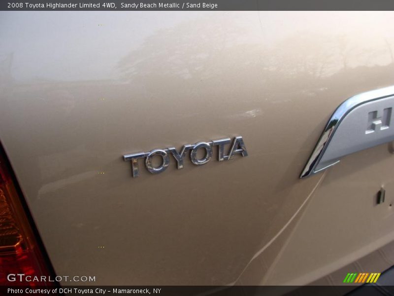 Sandy Beach Metallic / Sand Beige 2008 Toyota Highlander Limited 4WD