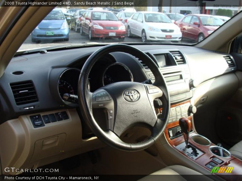 Sandy Beach Metallic / Sand Beige 2008 Toyota Highlander Limited 4WD