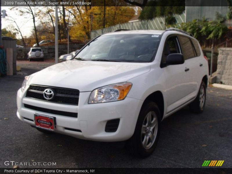 Super White / Sand Beige 2009 Toyota RAV4 4WD