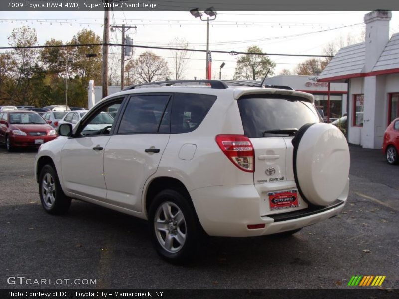 Super White / Sand Beige 2009 Toyota RAV4 4WD