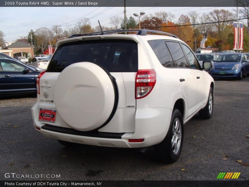 Super White / Sand Beige 2009 Toyota RAV4 4WD