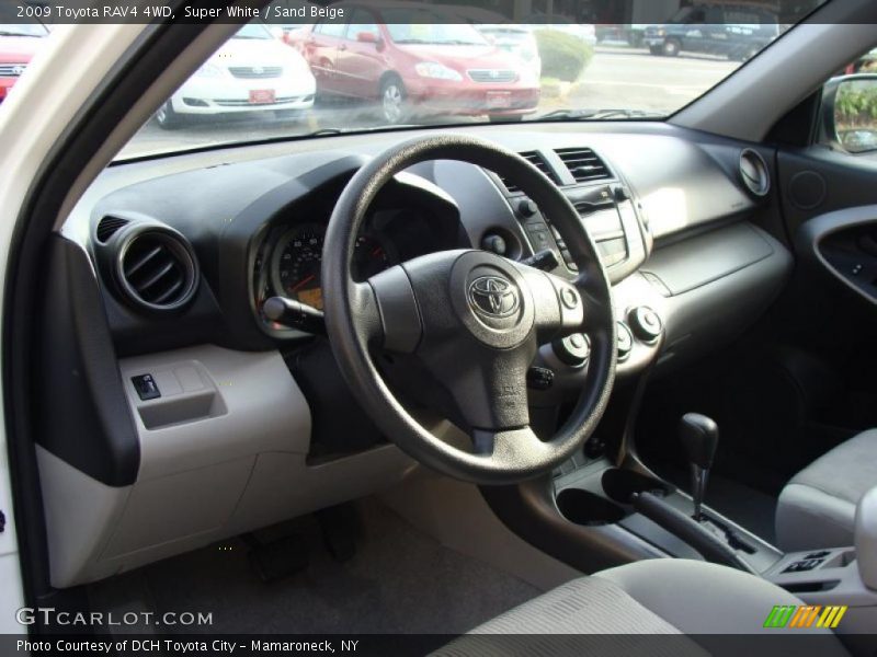 Super White / Sand Beige 2009 Toyota RAV4 4WD