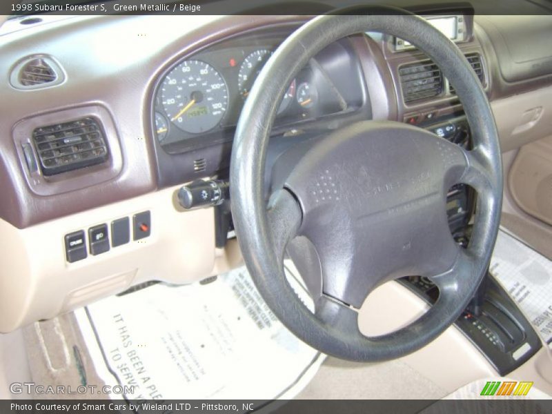 Green Metallic / Beige 1998 Subaru Forester S