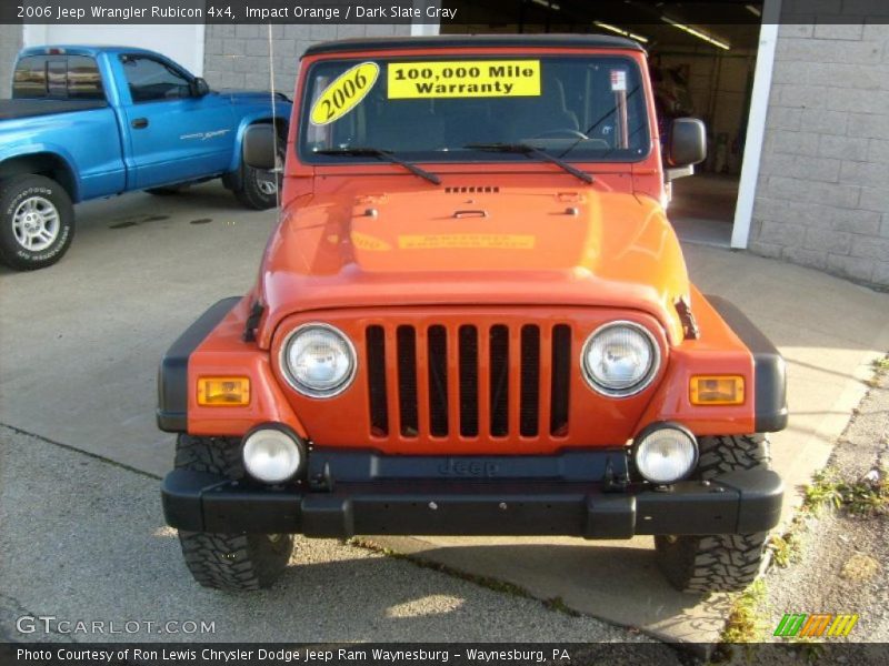 Impact Orange / Dark Slate Gray 2006 Jeep Wrangler Rubicon 4x4