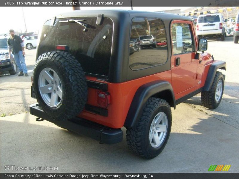Impact Orange / Dark Slate Gray 2006 Jeep Wrangler Rubicon 4x4