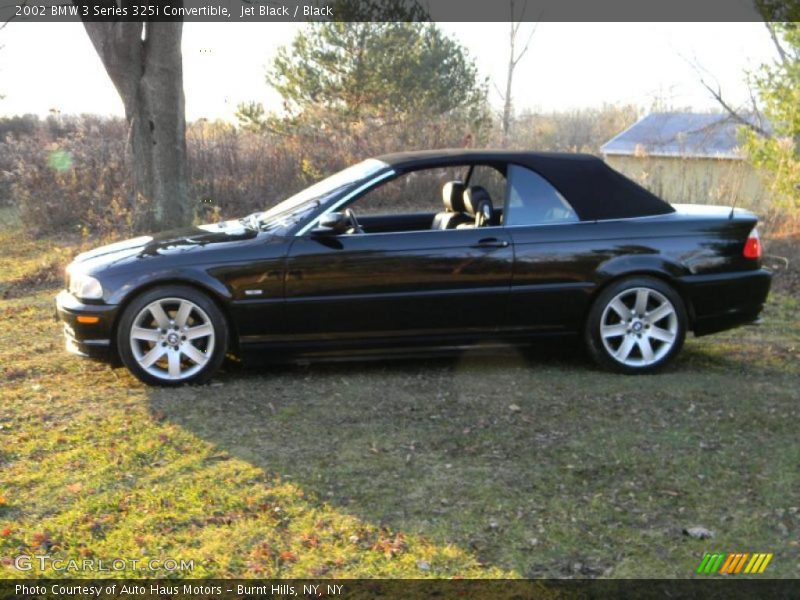 Jet Black / Black 2002 BMW 3 Series 325i Convertible