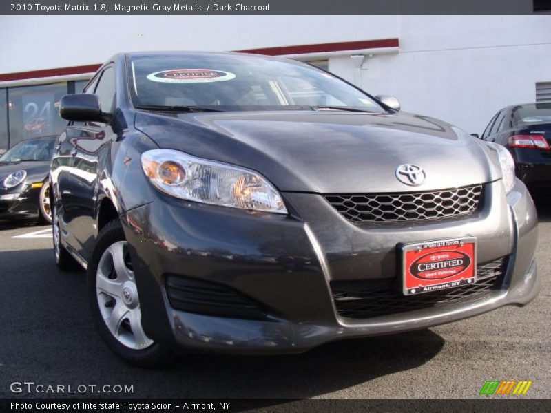 Magnetic Gray Metallic / Dark Charcoal 2010 Toyota Matrix 1.8