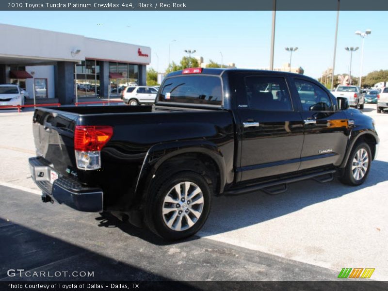 Black / Red Rock 2010 Toyota Tundra Platinum CrewMax 4x4