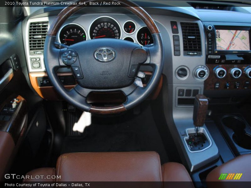 Black / Red Rock 2010 Toyota Tundra Platinum CrewMax 4x4