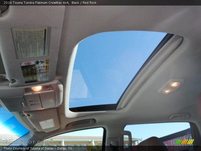 Black / Red Rock 2010 Toyota Tundra Platinum CrewMax 4x4